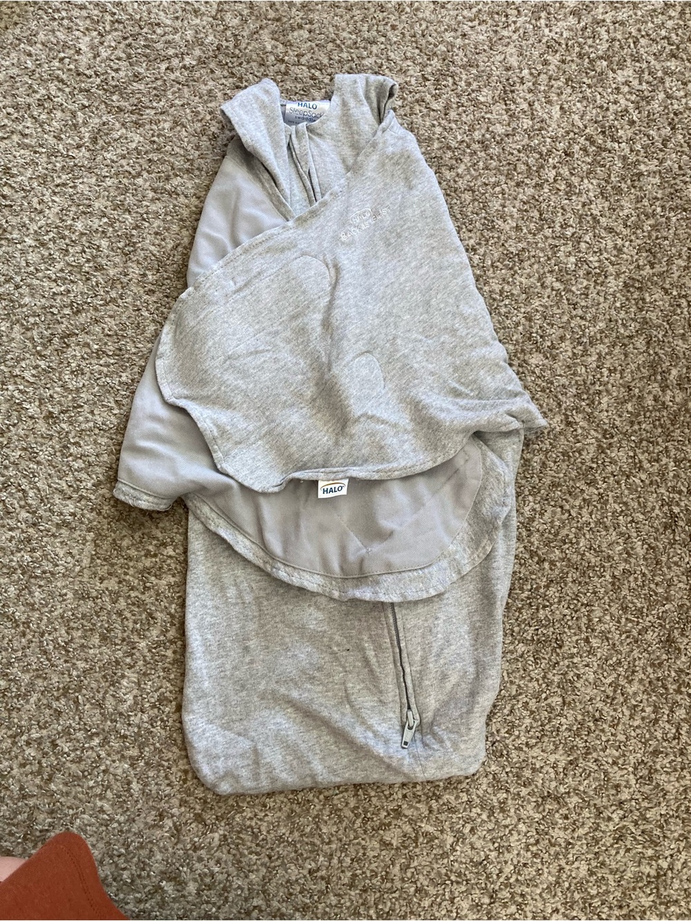 Halo Light Gray Swaddle Sack